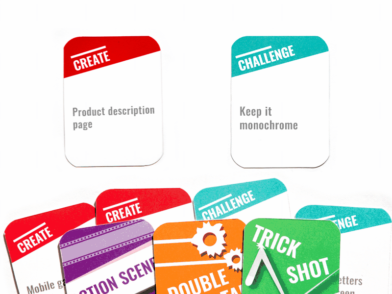 Rapidfire Card Game Preview cards challenge gamification motion sketch ui