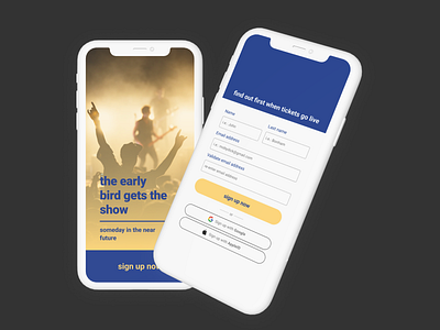 DailyUI #001 - Sign up Mobile