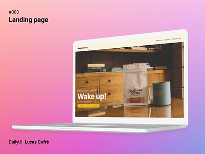 DailyUI #003 - Landing page