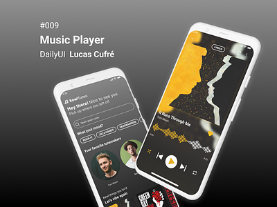 DailyUI #009 - Music Player branding dailyui graphic design music player ui ux