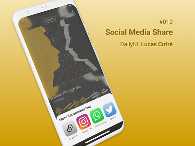 DailyUI #010 - Social Media Share branding dailyui design graphic design ui ux