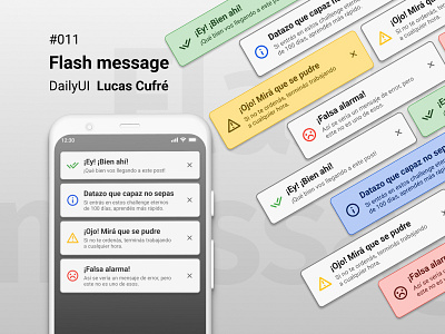 DailyUI #011 - Flash message