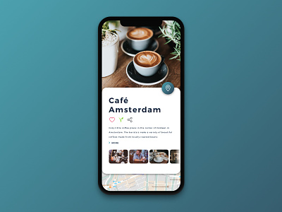 Coffee locator amsterdam app design app ui coffee coffee bar iphone x layout sketch ui ui design user interface