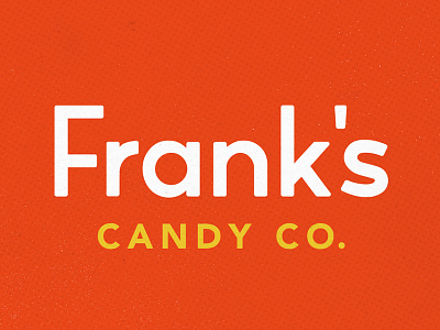 Frank's Candy Co. branding candy classic company design graphic illustration logo product vintage