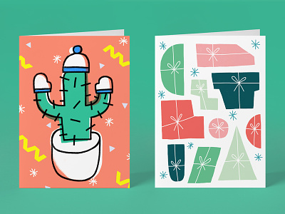 Holiday Cards card christmas design graphic greeting holiday illustration poketo print stationary