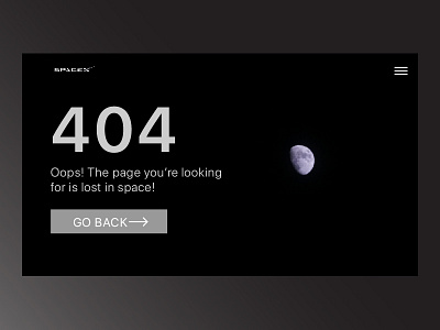 Daily UI #008 008 404 404 page daily ui space
