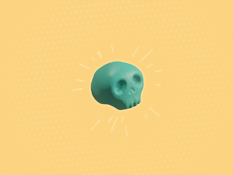 skull blender blender3d