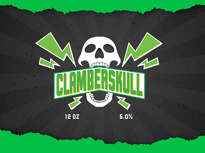 Clamberskull animation beer branding beer can design illustration logo logo design vector art vector illustration