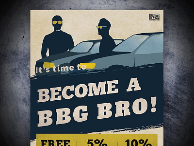 BBG Bro poster retro vintage