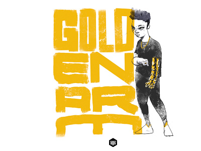 GOLDEN ARM character design illustration ink brush procreate twinbull