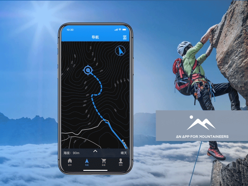 An app for mountaineers