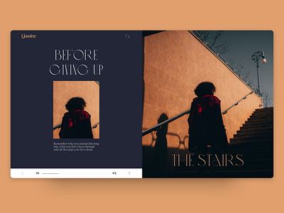 The Stairs app design design sketchapp storytelling typography ui uidesign ux web webdesign website
