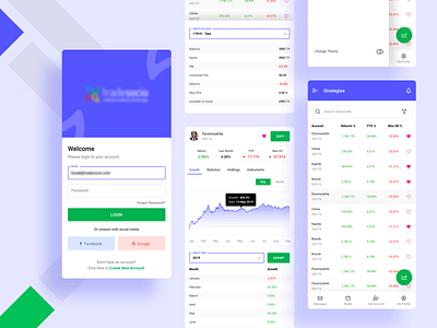 Trading Platform For Broker and Investors application ui dashboard app minimal product design trading platform uiux