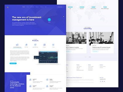 Website Redesign Concept finance web design flat investments minimalist trading platform trend 2019 ui ux uiuxdesign web design