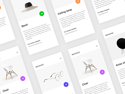 message interface app fluent interior ios mobile shopping ui ux