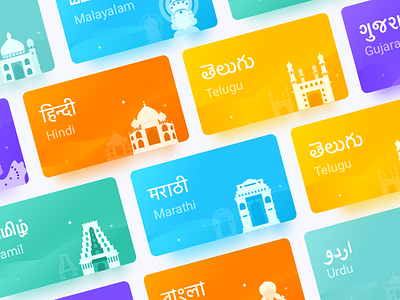 illustration card app building card clean color illustration india ios kit ui
