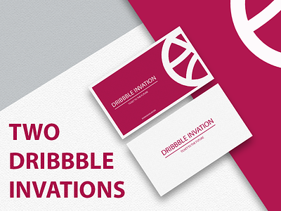 Two dribbble invations dribbble invation invite ticket