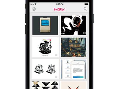 Landscape mode in balllin' balllin dribbble ios iphone landscape rotate