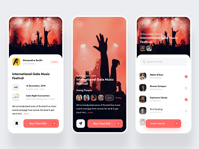 Event App- Inviting Screen