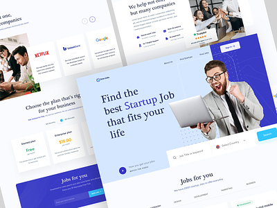 Find Job Landing Page Design business company design employee find find a job in dubai find job job jobs for you landing life search startup ui ux web webdesign
