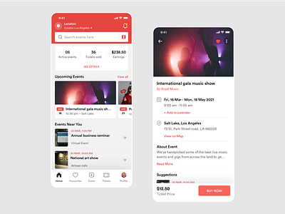 Event Mobile App Design