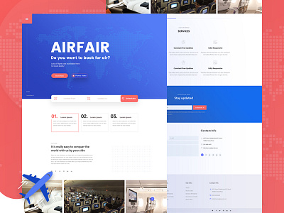 Airfair website Exploration 2018 air best design flight ticket ui ux web website wireframes