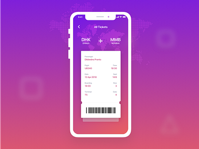 E-Air Ticket App Screen