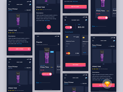 Beauty Product Shop App analytical dashboard app app concept app design appui beauty best design clean dark ecommerce financial app lady mobile app mobile application mobile ui payment method payment.