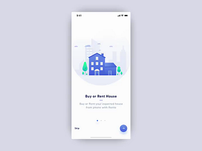 Real Estate AR App - Onboarding Interaction agent analytics app business clean interaction ios onboarding product real estate startup tutorial ui. ux ui