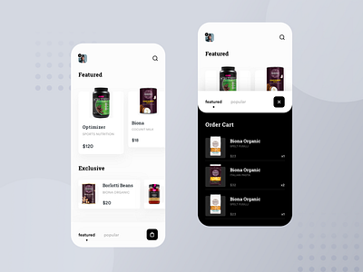 Store Shop App Design add to cart animation app concept ecommerce interaction ios minimal motion product shop store ui ux