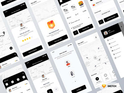 Taxi Ride Sharing App Design android android app design apple best best logo best shot booking app cab car booking debut dribbble gradient onboarding onboarding screen ride ride booking ride sharing app taxi taxi service app typography