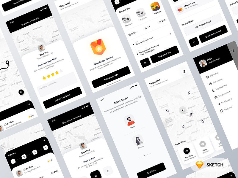 Taxi Ride Sharing App Design By Dibbendo On Dribbble