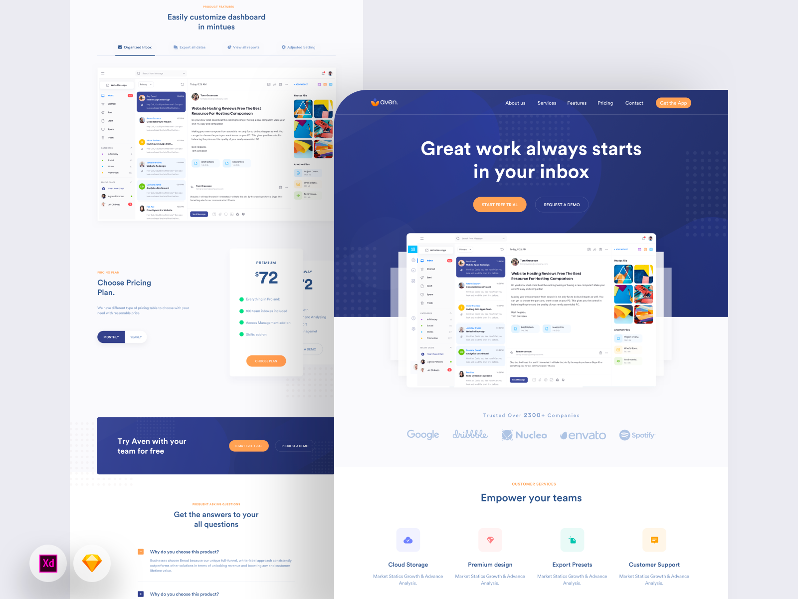 Saas Landing Web Design by Dibbendo Pranto on Dribbble