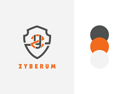Zyberum Branding idenity identity design logo logo designer minimal security shield startup startup branding