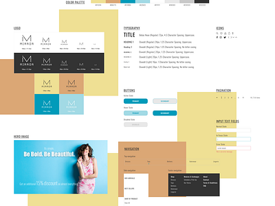 UI kit for a clothing store brand- Mirror