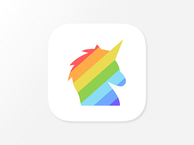 App icon for Day Care Center app icon appicon appicons branding daily ui dailyui dailyui005 dailyui5 dailyuichallenge daycare iphone positivevibes rainbow simple unicorn