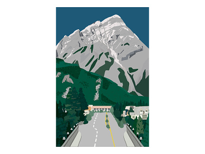 Banff artwork design drawing graphic graphicdesign illustration nature