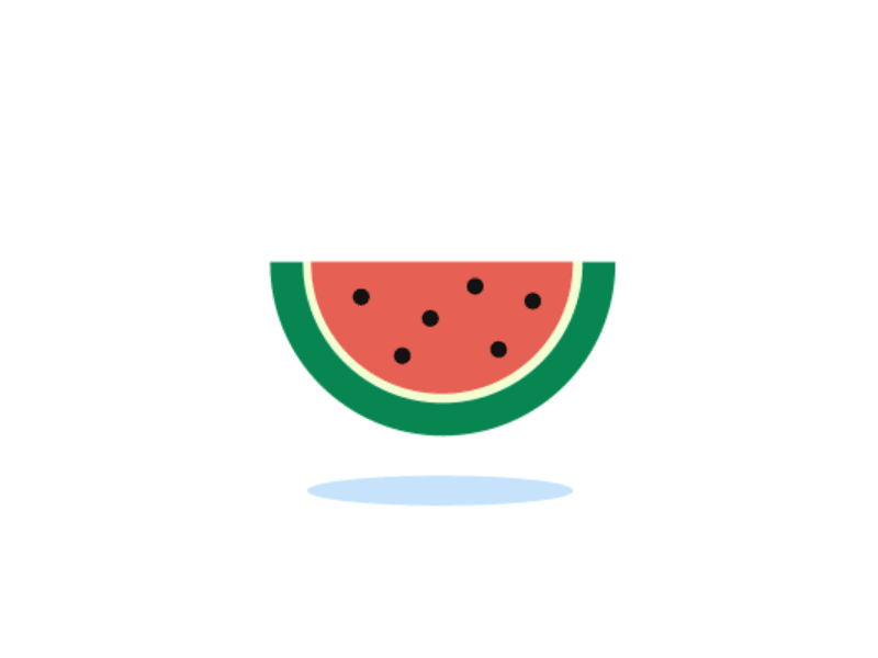 Summer Fruits doodle graphic illustration motion