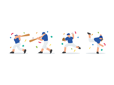 Asian Games 2018 - Baseball doodle graphic illustration sports