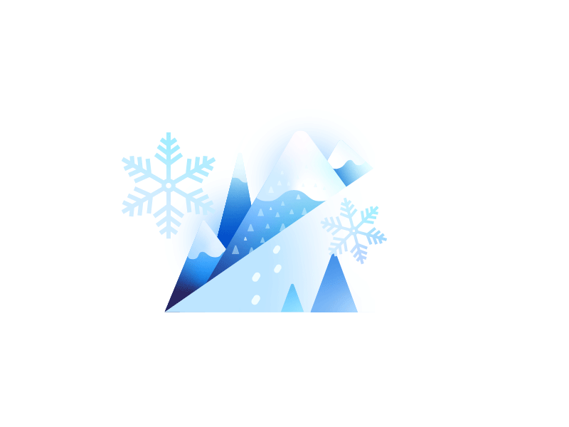 Winter doodle graphic illustration