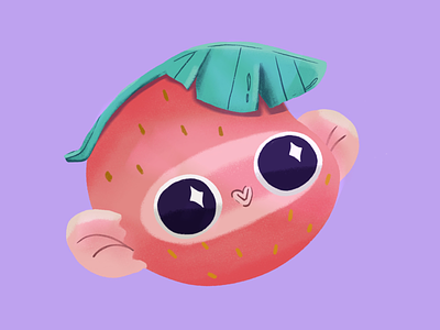 Strawberry Mango 3d art character character design children childrens book contemporary designer doodle draw drawing expressions face illustrate illustration illustrator illustrator work ipad kids story
