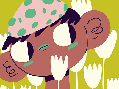 Tulips character character design children flowers illustration illustrator kid tulips
