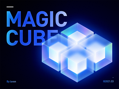 magic cube 3d 3d art branding icon illustration neumorphism ui vector