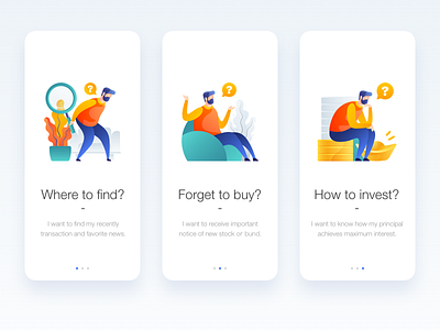 Intro Screen of Financial APP