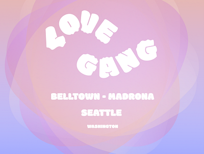 Love Gang art illustration poster typography