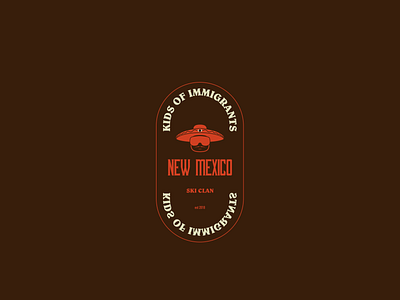 Kids of Immigrants - Ski Clan Badge art design mexican new mexico ski southwest typography vector