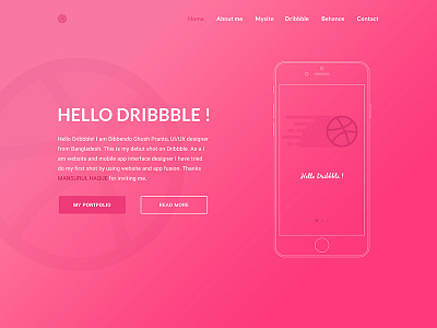 Debut Shot in Web and App style app clean debut dribbble web