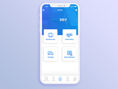 Anypay Home Screen