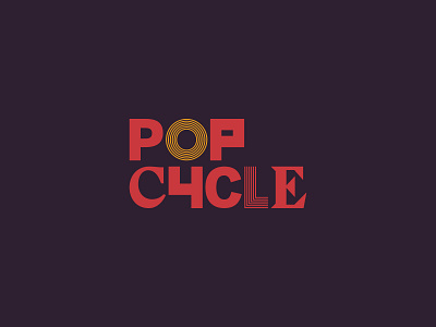PopCycle Logo branding design identity logo typography
