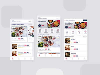 Food App Home Page Screens app app ui color concept design food app food app ui home screen homepage design online food online store ui